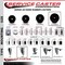 Service Caster 5'' Hard Rubber Wheel Swivel 7/8'' Square Stem Caster Set 2 Brakes, 4PK SCC-SQ20S514-HRS-PLB-78-2-S-2 - alternate 4
